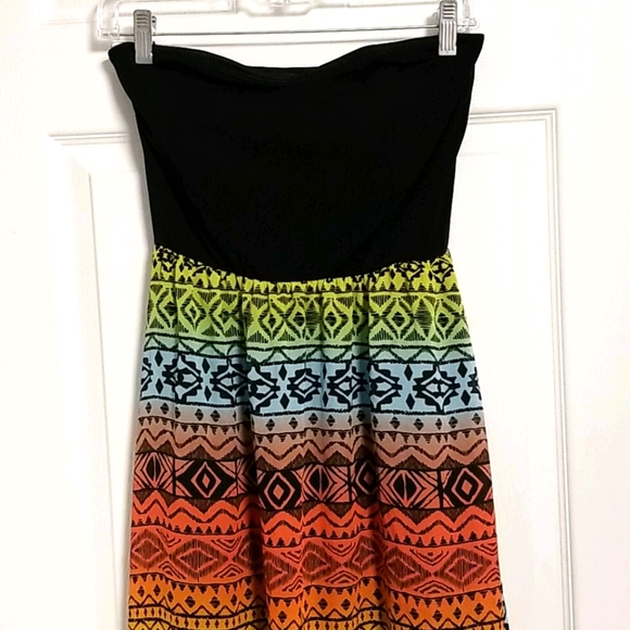 Wet Seal Long Strapless Dress - Picture 2 of 4